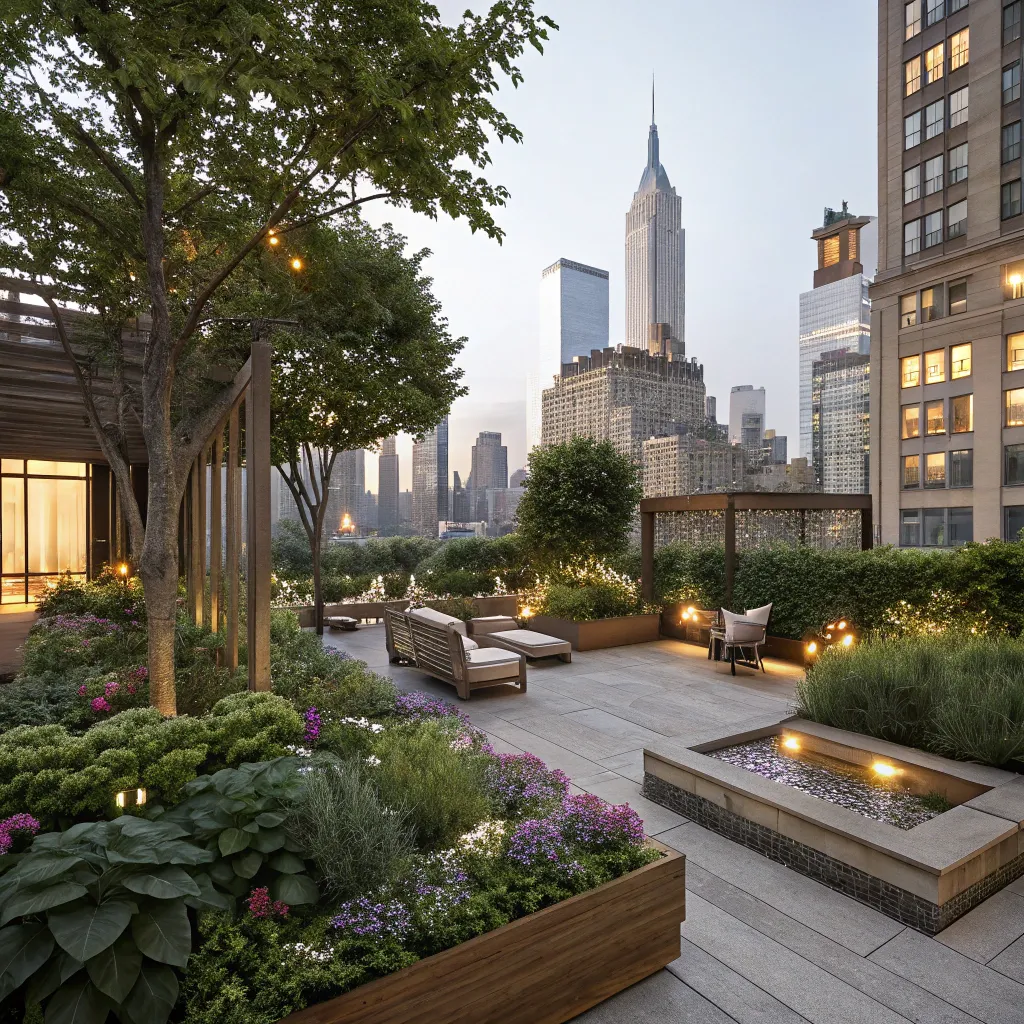 Urban Oasis rooftop garden design